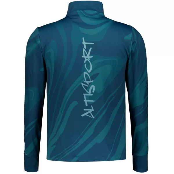  Pánská sportovní mikina premium plus ALTISPORT VOJ/ALM072MI04 PETROLEJOVÁ 