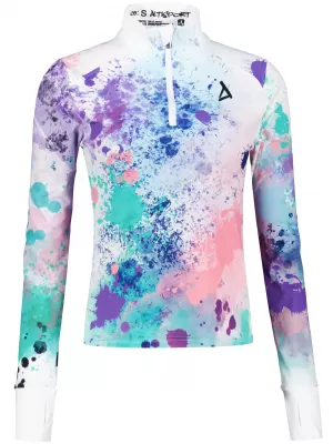 Dámská sportovní mikina premium plus ALTISPORT VOJ/ALW055MI04 FIALOVÁ/ZELENÁ