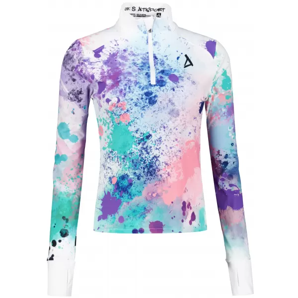  Dámská sportovní mikina premium plus ALTISPORT VOJ/ALW055MI04 FIALOVÁ/ZELENÁ 