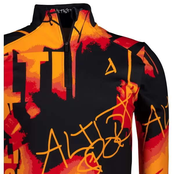  Pánská sportovní mikina premium plus ALTISPORT VOJ/ALM076MI04 ORANGE/BLACK 