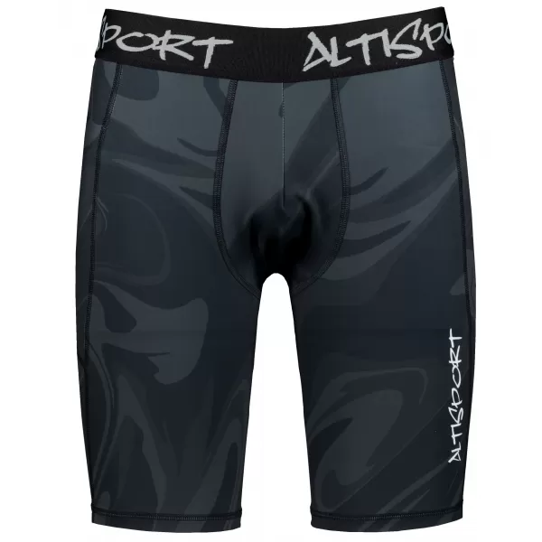  Pánské sportovní legíny nad kolena premium ALTISPORT VOJ/ALM072LEG02 ČERNÁ 