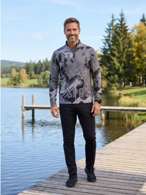 Pánská sportovní mikina premium plus ALTISPORT VOJ/ALM076MI04 DARK-GREY