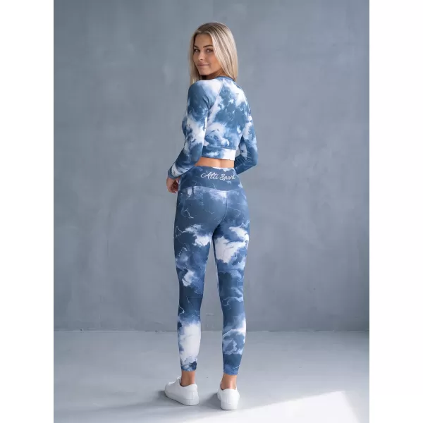  Dámské dlouhé legíny premium ALTISPORT VOJ/ALW066LEG01 TMAVĚ MODRÁ 