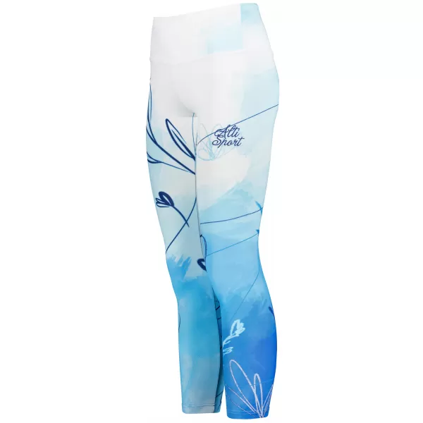  Dámské dlouhé legíny premium ALTISPORT VOJ/ALW083LEG01 BÍLOMODRÁ 