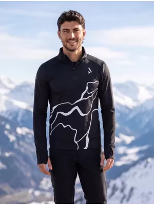 Pánská sportovní mikina premium plus ALTISPORT VOJ/ALM073MI04 ČERNÁ