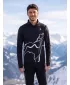 Pánská sportovní mikina premium plus ALTISPORT VOJ/ALM073MI04 ČERNÁ