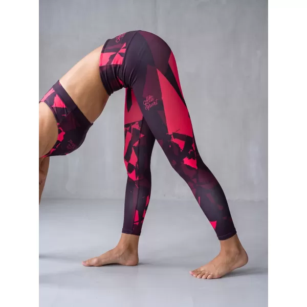  Dámské dlouhé legíny premium ALTISPORT VOJ/ALW080LEG01 WINE-RED 