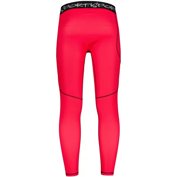  Pánské sportovní legíny dlouhé premium ALTISPORT VOJ/ALM000LEG01 ČERVENÁ 