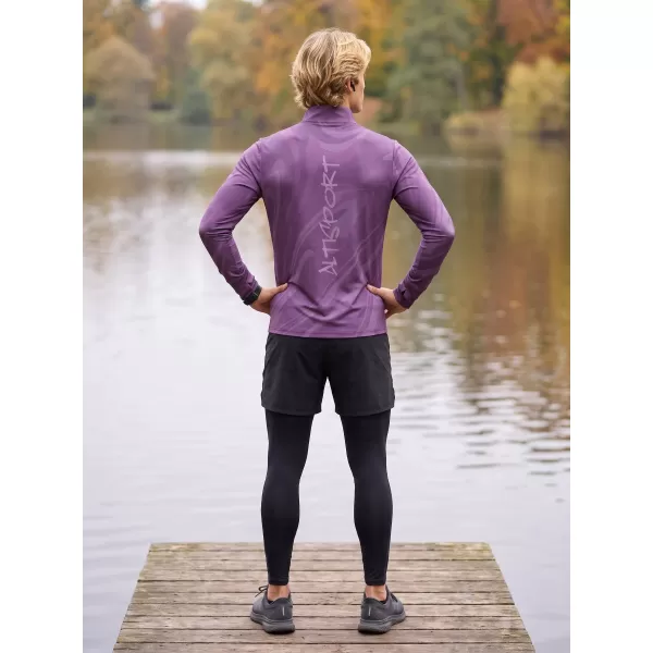  Pánská sportovní mikina premium plus ALTISPORT VOJ/ALM072MI04 FIALOVÁ 