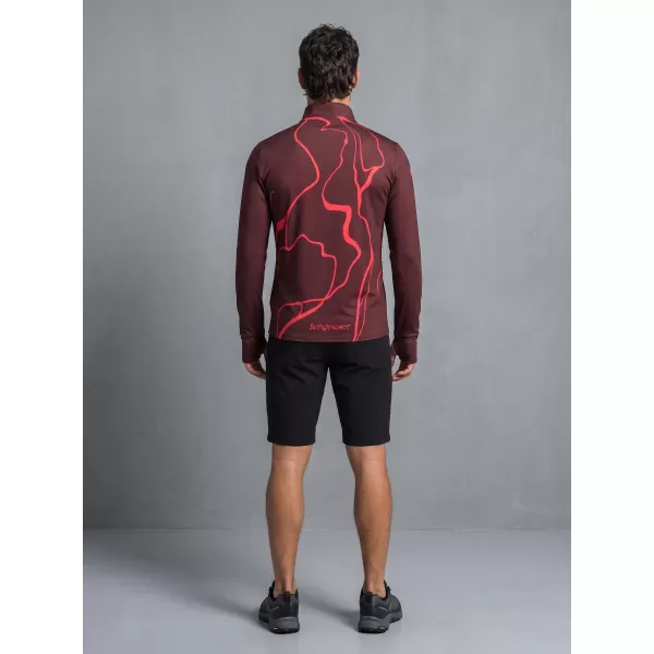  Pánská sportovní mikina premium plus ALTISPORT VOJ/ALM073MI04 WINE-RED 