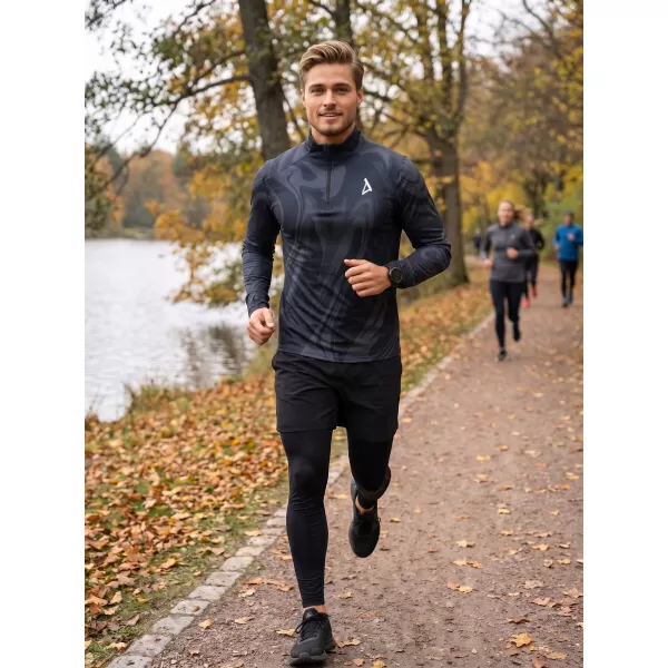  Pánská sportovní mikina premium plus ALTISPORT VOJ/ALM072MI04 ČERNÁ 