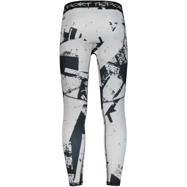  Pánské sportovní legíny dlouhé premium ALTISPORT VOJ/ALM079LEG01 ČERNOŠEDÁ 