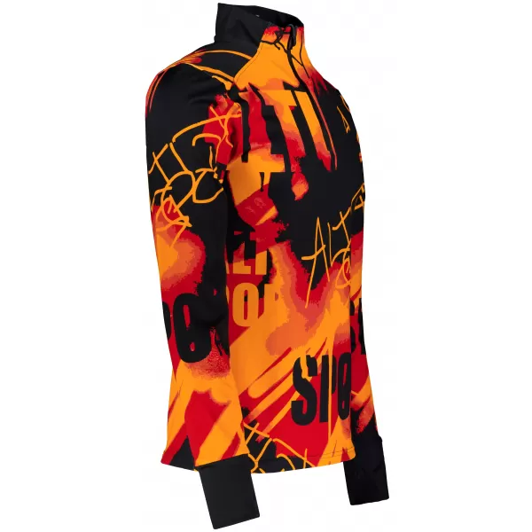  Pánská sportovní mikina premium plus ALTISPORT VOJ/ALM076MI04 ORANGE/BLACK 