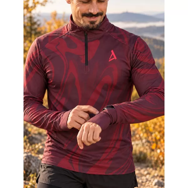  Pánská sportovní mikina premium plus ALTISPORT VOJ/ALM072MI04 WINE-RED 