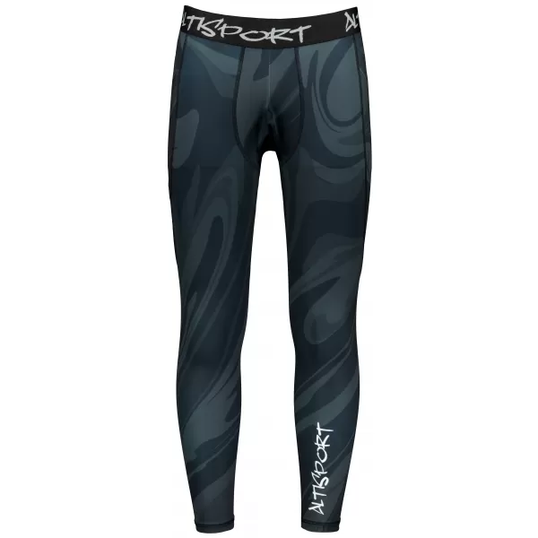  Pánské sportovní legíny dlouhé premium ALTISPORT VOJ/ALM072LEG01 ČERNÁ 
