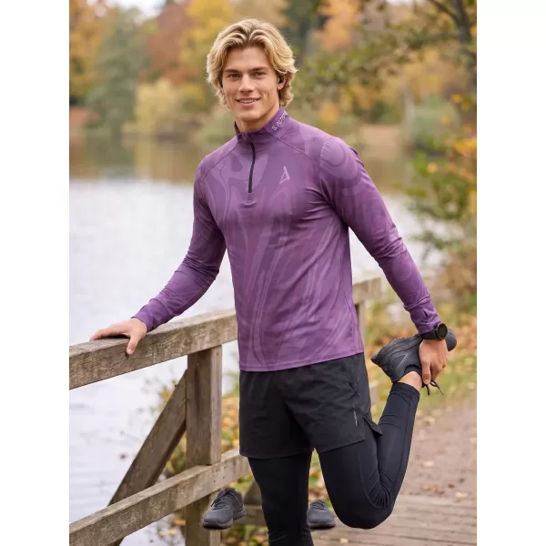  Pánská sportovní mikina premium plus ALTISPORT VOJ/ALM072MI04 FIALOVÁ 