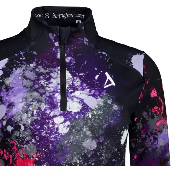  Dámská sportovní mikina premium plus ALTISPORT VOJ/ALW055MI04 ČERNORŮŽOVÁ 