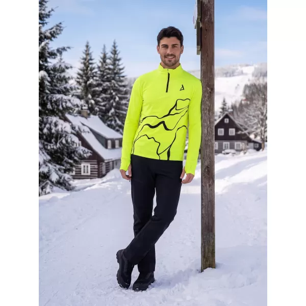  Pánská sportovní mikina premium plus ALTISPORT VOJ/ALM073MI04 FLUO-YELLOW 