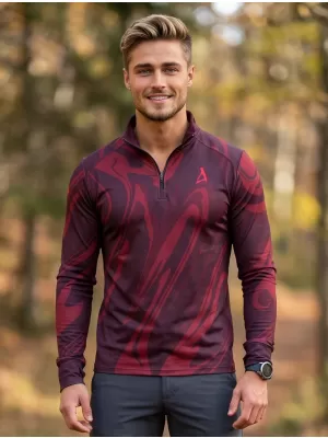 Pánská sportovní mikina premium plus ALTISPORT VOJ/ALM072MI04 WINE-RED