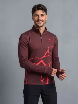 Pánská sportovní mikina premium plus ALTISPORT VOJ/ALM073MI04 WINE-RED
