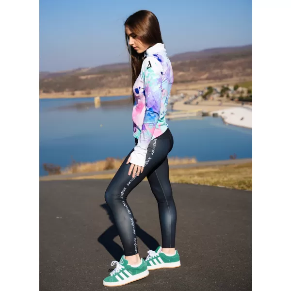  Dámská sportovní mikina premium plus ALTISPORT VOJ/ALW055MI04 FIALOVÁ/ZELENÁ 