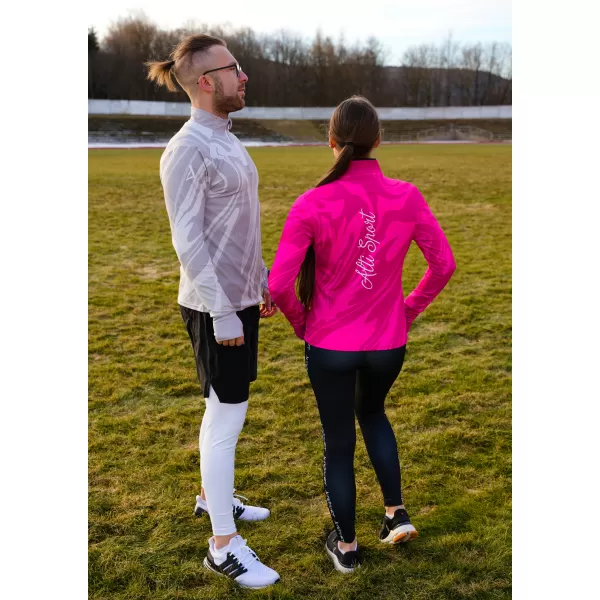  Dámská sportovní mikina premium plus ALTISPORT VOJ/ALW072MI04 HOT-PINK 