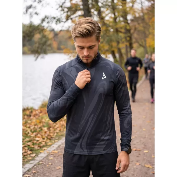 Pánská sportovní mikina premium plus ALTISPORT VOJ/ALM072MI04 ČERNÁ 