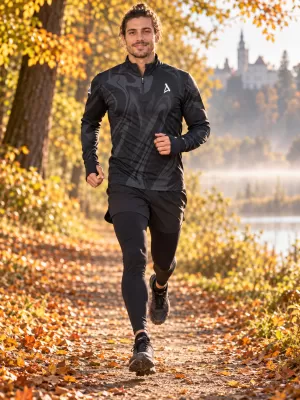 Pánská sportovní mikina premium plus ALTISPORT VOJ/ALM072MI04 ČERNÁ