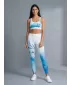 Dámské dlouhé legíny premium ALTISPORT VOJ/ALW083LEG01 BÍLOMODRÁ