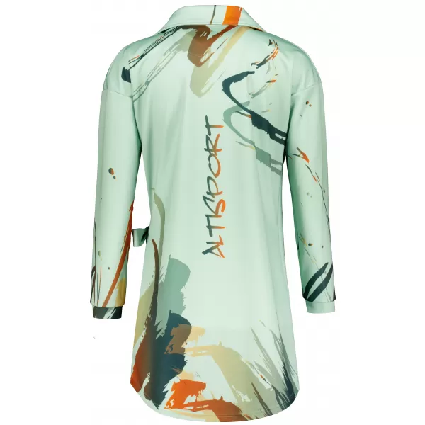  Dámské mikinové sáčko premium Altisport VOJ/ALW074MI05 ZELENÁ-ORANŽOVÁ 