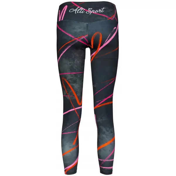  Dámské dlouhé legíny premium ALTISPORT VOJ/ALW082LEG01 ČERNÁ 