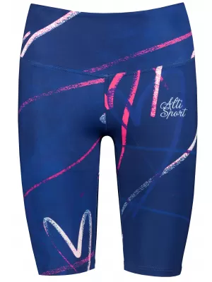 Dámské legíny nad kolena premium ALTISPORT VOJ/ALW082LEG02 TMAVĚ MODRÁ