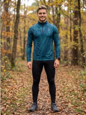 Pánská sportovní mikina premium plus ALTISPORT VOJ/ALM072MI04 PETROLEJOVÁ