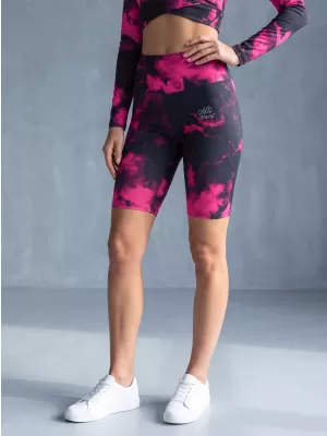 Dámské legíny nad kolena premium ALTISPORT VOJ/ALW066LEG02 ČERNORŮŽOVÁ