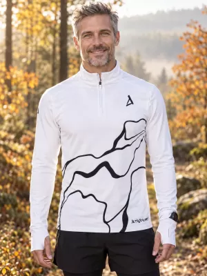 Pánská sportovní mikina premium plus ALTISPORT VOJ/ALM073MI04 BÍLÁ