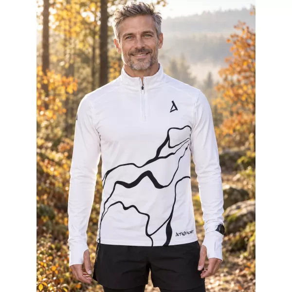  Pánská sportovní mikina premium plus ALTISPORT VOJ/ALM073MI04 BÍLÁ 
