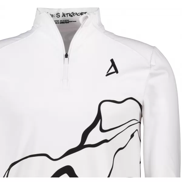  Pánská sportovní mikina premium plus ALTISPORT VOJ/ALM073MI04 BÍLÁ 