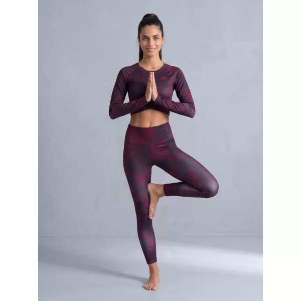  Dámské dlouhé legíny premium ALTISPORT VOJ/ALW072LEG01 WINE-RED 
