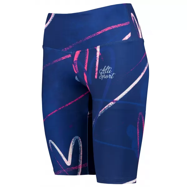  Dámské legíny nad kolena premium ALTISPORT VOJ/ALW082LEG02 TMAVĚ MODRÁ 