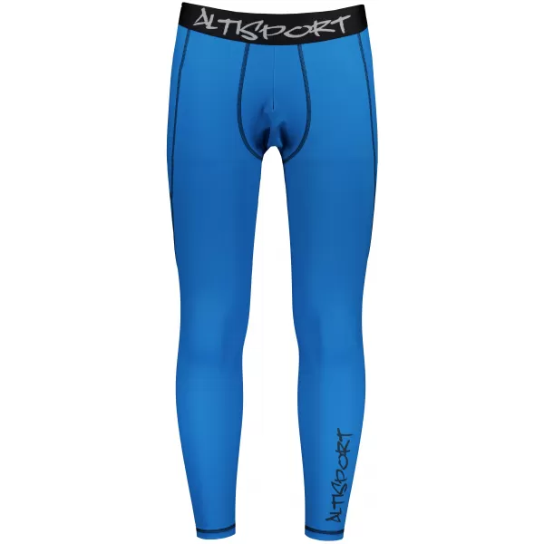  Pánské sportovní legíny dlouhé premium ALTISPORT VOJ/ALM000LEG01 PETROLEJOVÁ 