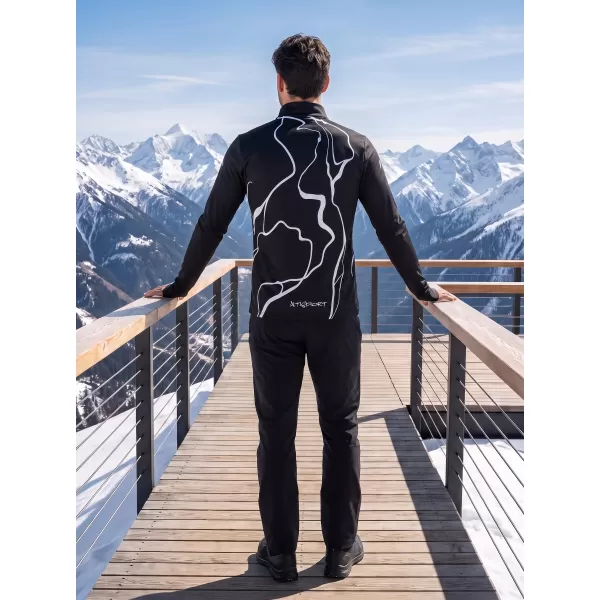  Pánská sportovní mikina premium plus ALTISPORT VOJ/ALM073MI04 ČERNÁ 