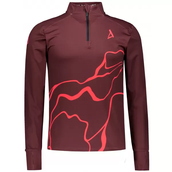  Pánská sportovní mikina premium plus ALTISPORT VOJ/ALM073MI04 WINE-RED 
