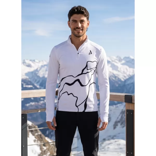  Pánská sportovní mikina premium plus ALTISPORT VOJ/ALM073MI04 BÍLÁ 