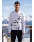 Pánská sportovní mikina premium plus ALTISPORT VOJ/ALM073MI04 BÍLÁ