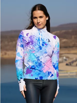 Dámská sportovní mikina premium plus ALTISPORT VOJ/ALW055MI04 FIALOVÁ/MODRÁ