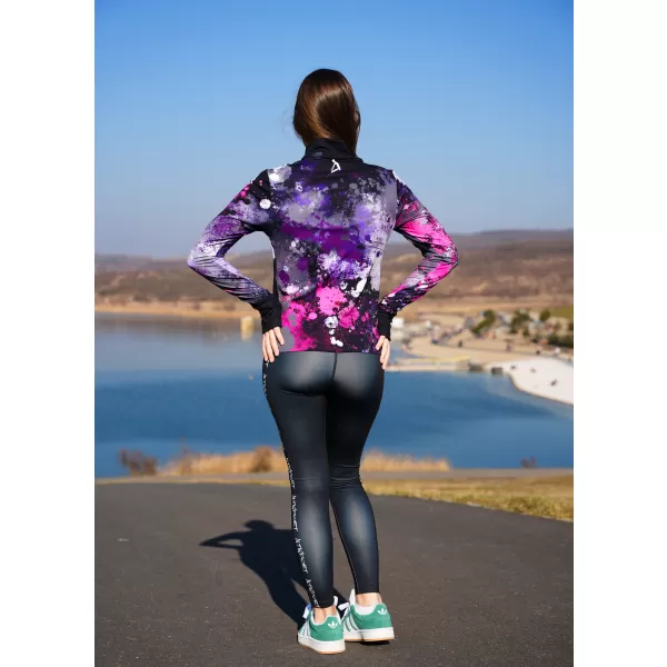  Dámská sportovní mikina premium plus ALTISPORT VOJ/ALW055MI04 ČERNORŮŽOVÁ 
