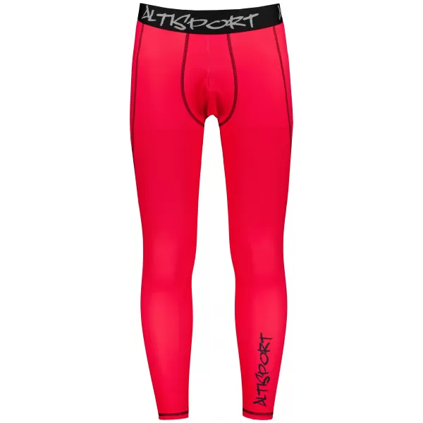  Pánské sportovní legíny dlouhé premium ALTISPORT VOJ/ALM000LEG01 ČERVENÁ 