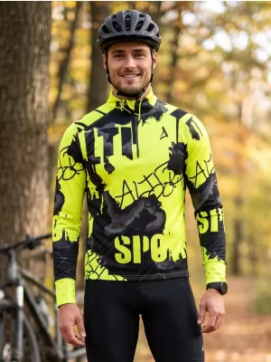 Pánská sportovní mikina premium plus ALTISPORT VOJ/ALM076MI04 FLUO-YELLOW