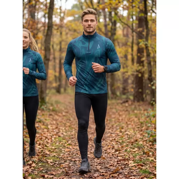  Pánská sportovní mikina premium plus ALTISPORT VOJ/ALM072MI04 PETROLEJOVÁ 