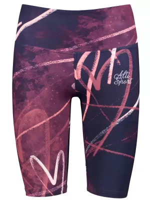 Dámské legíny nad kolena premium ALTISPORT VOJ/ALW082LEG02 FIALOVÁ
